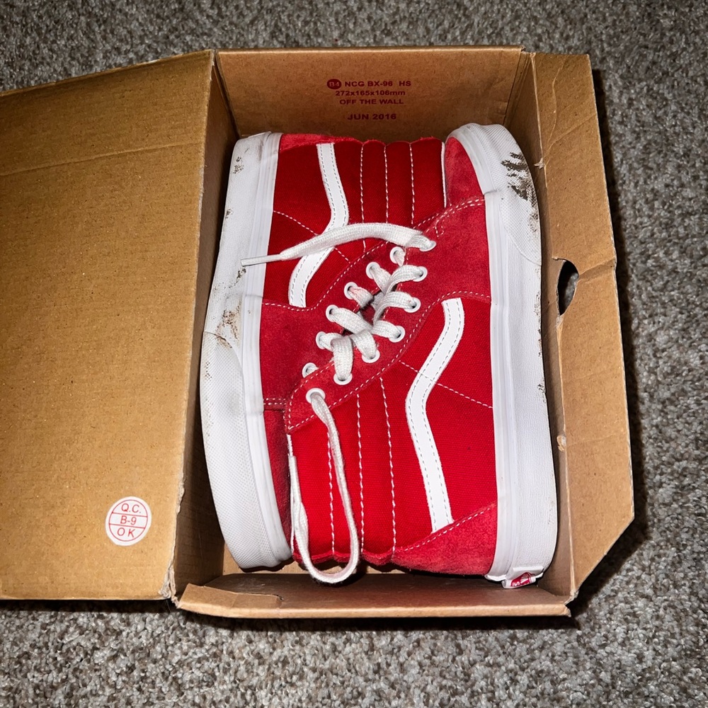 Red Vans High Top